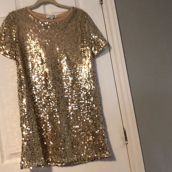 Sequence gold dress - Picture 4 of 4